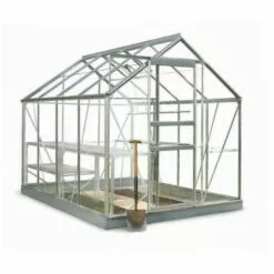 HALLS Serre En Verre Horticole Popular 86 - 5 M², Couleur Silver, Base Sans Base - Silver 9 HALLS Serre En Verre Horticole Popular 86 - 5 M², Couleur Silver, Base Sans Base - Silver -Serre de jardin Boutique 16255989 5