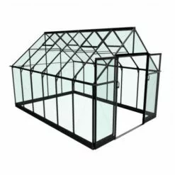 HALLS Serre En Verre Trempé Qube+ 812 - 9.90 M², Base Sans Base -Serre de jardin Boutique 16284559 4