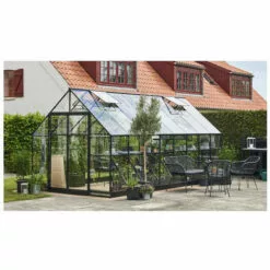 HALLS Serre En Verre Trempé Qube+ 816 - 13 M², Base Sans Base 7 HALLS Serre En Verre Trempé Qube+ 816 - 13 M², Base Sans Base -Serre de jardin Boutique 16284561 3