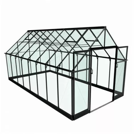 HALLS Serre En Verre Trempé Qube+ 816 - 13 M², Base Sans Base 4 HALLS Serre En Verre Trempé Qube+ 816 - 13 M², Base Sans Base – Image 4