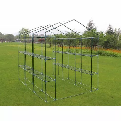 HABITAT ET JARDIN SERRE TOMATE PETUNIA- 4.4M² - 2.5 X 1.7 X 2.1 M - Vert. 3 HABITAT ET JARDIN SERRE TOMATE PETUNIA- 4.4M² - 2.5 X 1.7 X 2.1 M - Vert. – Image 3