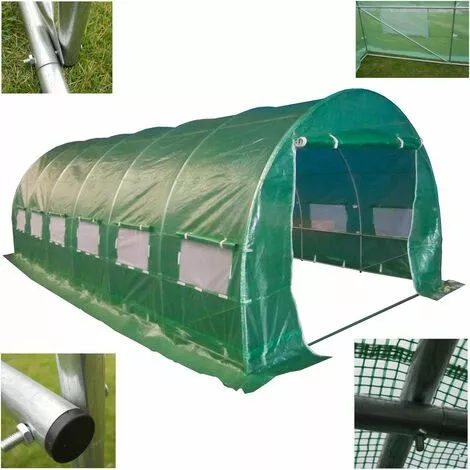 DESTOCKOUTILS Serre Tunnel De Jardin Maraicher 3x6m 2 DESTOCKOUTILS Serre Tunnel De Jardin Maraicher 3x6m – Image 2