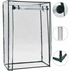 VidaXL Serre à Tomates 102x52x150 Cm - Transparent