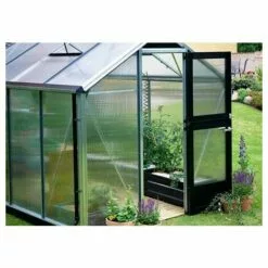 JULIANA Serre Polycarbonate Compact 5 M², Couleur Silver, Base Sans Base - Silver -Serre de jardin Boutique 17858213 3
