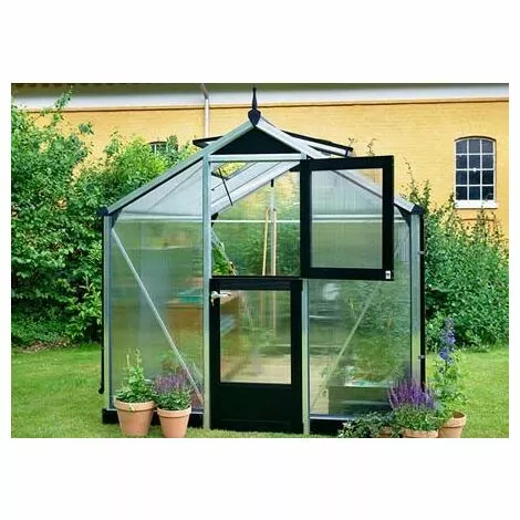 JULIANA Serre Polycarbonate Compact 8,20 M², Couleur Silver, Base Sans Base - Silver 1 JULIANA Serre Polycarbonate Compact 8,20 M², Couleur Silver, Base Sans Base - Silver