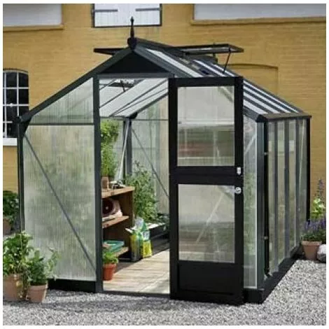 JULIANA Serre Polycarbonate Compact 8,20 M², Couleur Silver, Base Sans Base - Silver 4 JULIANA Serre Polycarbonate Compact 8,20 M², Couleur Silver, Base Sans Base - Silver – Image 4