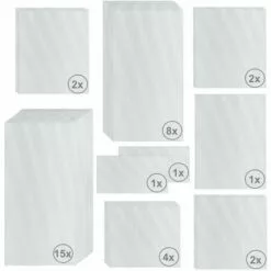 Zelsius Set De Plaques De Polycarbonate 36 Pièces | Feuille Double Paroi