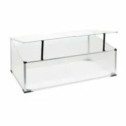 WILTEC Serre De Jardin En Aluminium 100x60x40cm Toit Blocable Résistant Aux Intempéries Et Protection UV