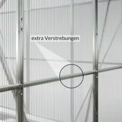 GARDEBRUK Serre De Jardin Adossée Murale Polycarbonate 3,8 M³ Abri Gel Plante Légume Potager Demi Serre -Serre de jardin Boutique 18473091 3