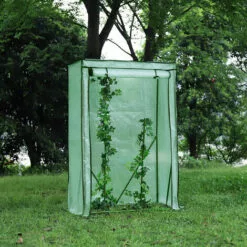 SEKEY Serre De Jardin Avec Entrée Enroulable 100 X 50 X 150 Cm, Vert -Serre de jardin Boutique 18631265 5