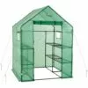 OGROW Mini Serre De Jardin | Tente Abri Pour Légume, Plantes En Polyéthylène Vert | 8 Étagères | 143 X 143 X 195 Cm