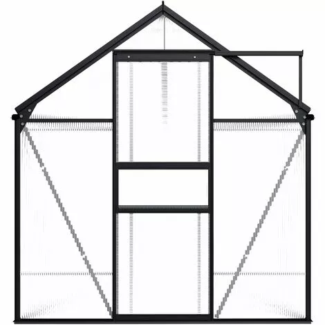 VidaXL Serre Anthracite Aluminium 5,89 M² - Anthracite 2 VidaXL Serre Anthracite Aluminium 5,89 M² - Anthracite – Image 2