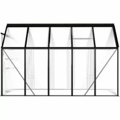 VidaXL Serre Anthracite Aluminium 5,89 M² - Anthracite 8 VidaXL Serre Anthracite Aluminium 5,89 M² - Anthracite -Serre de jardin Boutique 18800272 4