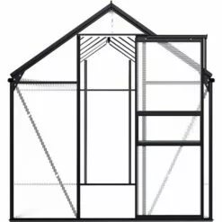 VidaXL Serre Anthracite Aluminium 7,03 M² - Anthracite -Serre de jardin Boutique 18800277 3