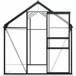 VidaXL Serre Avec Cadre De Base Anthracite Aluminium 4,75 M² - Anthracite -Serre de jardin Boutique 18800298 3