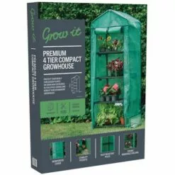 GROW IT Serre De Jardin 4 étages Avec Housse Grow Vert - Vert