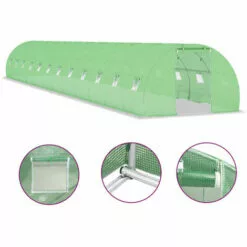 VidaXL Serre 54 M² 18x3x2 M - Vert 9 VidaXL Serre 54 M² 18x3x2 M - Vert -Serre de jardin Boutique 19667489 5
