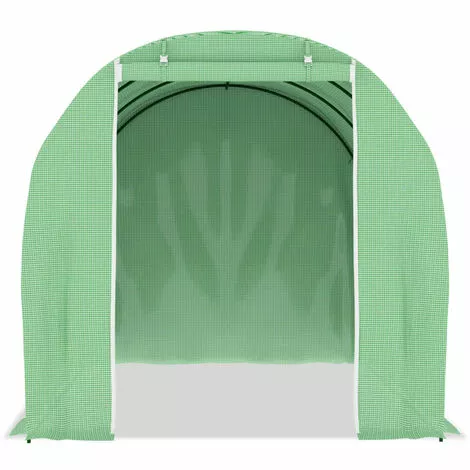 VidaXL Serre 6,86 M² 3,43x2x2 M - Vert 3 VidaXL Serre 6,86 M² 3,43x2x2 M - Vert – Image 3