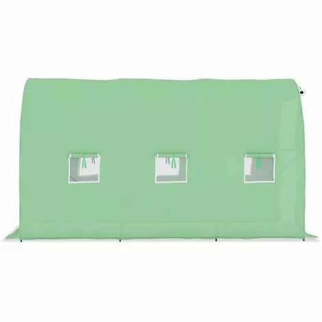 VidaXL Serre 6,86 M² 3,43x2x2 M - Vert 4 VidaXL Serre 6,86 M² 3,43x2x2 M - Vert – Image 4