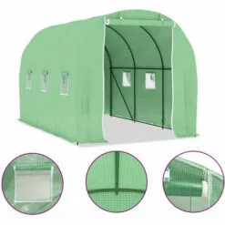VidaXL Serre 6,86 M² 3,43x2x2 M - Vert 9 VidaXL Serre 6,86 M² 3,43x2x2 M - Vert -Serre de jardin Boutique 19667497 5