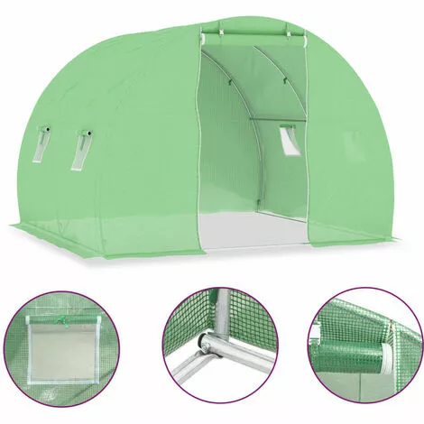 VidaXL Serre 6 M² 3x2x2 M - Vert 2 VidaXL Serre 6 M² 3x2x2 M - Vert – Image 2