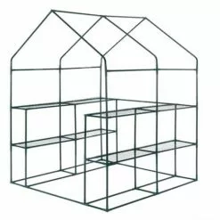 GARDEBRUK Serre De Jardin Avec Bâche Polyéthylène 195x143x143cm Serre 2 M² 4 Fenêtres -Serre de jardin Boutique 20502100 4