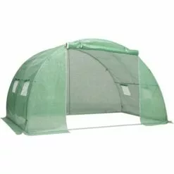 ASUPERMALL Serre Avec Fondation En Acier 8 M² 2x4x2 M -Serre de jardin Boutique 20853469 3