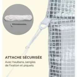 Waldbeck Plant Palace X2 Serre 200 X 220 X 100cm - Tube D'acier Film PVC Mesh 9 Waldbeck Plant Palace X2 Serre 200 X 220 X 100cm - Tube D'acier Film PVC Mesh -Serre de jardin Boutique 22845289 5