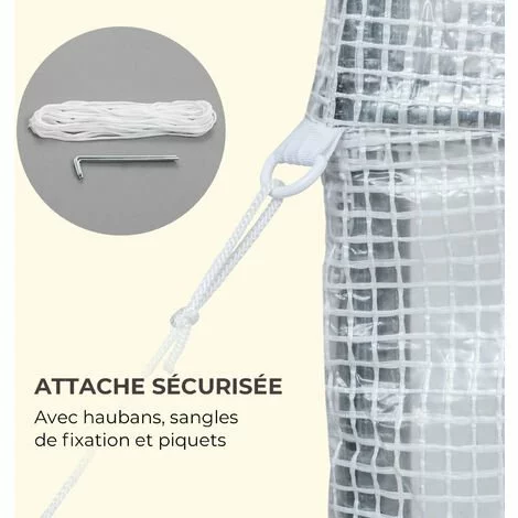 Waldbeck Plant Palace X2 Serre 200 X 220 X 100cm - Tube D'acier Film PVC Mesh 5 Waldbeck Plant Palace X2 Serre 200 X 220 X 100cm - Tube D'acier Film PVC Mesh – Image 5