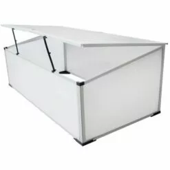 Topdeal Serre Froide à 2 Couvercles 110x55x41 Cm