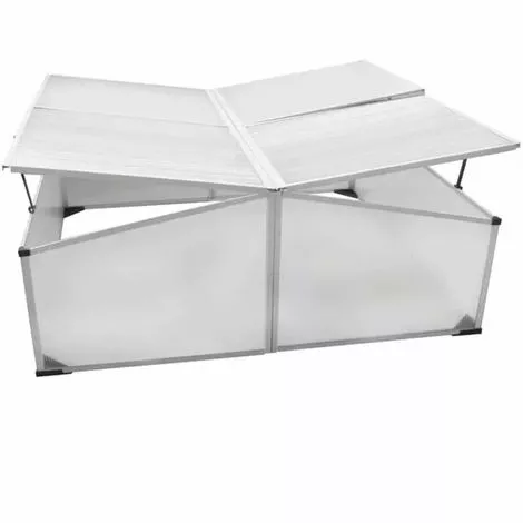 Topdeal Serre Froide à 4 Couvercles 108x110x41 Cm 5 Topdeal Serre Froide à 4 Couvercles 108x110x41 Cm – Image 5