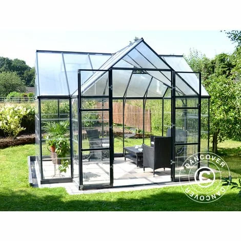 DANCOVER Kiosque De Jardin En Polycarbonate VICTORY, 10,41m², 3,66x3,05x2,69m, Gris - Gris 1 DANCOVER Kiosque De Jardin En Polycarbonate VICTORY, 10,41m², 3,66x3,05x2,69m, Gris - Gris
