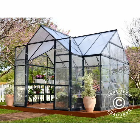 DANCOVER Kiosque De Jardin En Polycarbonate VICTORY, 10,41m², 3,66x3,05x2,69m, Gris - Gris 4 DANCOVER Kiosque De Jardin En Polycarbonate VICTORY, 10,41m², 3,66x3,05x2,69m, Gris - Gris – Image 4