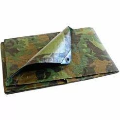 TECPLAST Bâche Tunnel Agricole 1,8x3 M 150TU - Camouflage - Haute Qualité - Bâche De Protection Imperméable Pour Tunnel - Camouflage