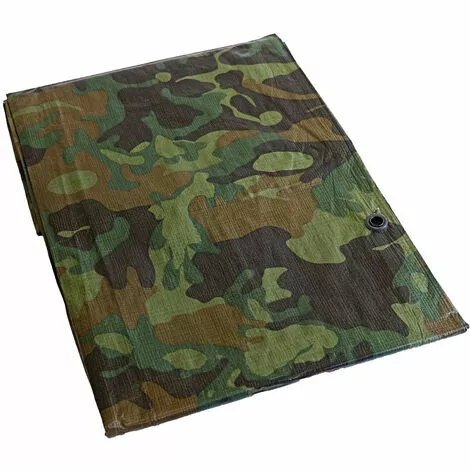 TECPLAST Bâche Tunnel Agricole 1,8x3 M 150TU - Camouflage - Haute Qualité - Bâche De Protection Imperméable Pour Tunnel - Camouflage 3 TECPLAST Bâche Tunnel Agricole 1,8x3 M 150TU - Camouflage - Haute Qualité - Bâche De Protection Imperméable Pour Tunnel - Camouflage – Image 3