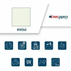 TECPLAST Bâche Tunnel Agricole 2x3 M 680TU Blanche - Qualité 10 Ans - Bâche étanche Pour Tunnel De Stockage - Made In France - Blanche -Serre de jardin Boutique 23711493 3