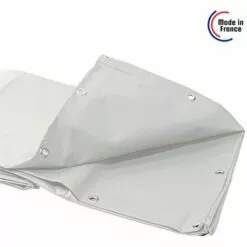 TECPLAST Bâche Tunnel Agricole 2x3 M 680TU Blanche - Qualité 10 Ans - Bâche étanche Pour Tunnel De Stockage - Made In France - Blanche -Serre de jardin Boutique 23711493 5