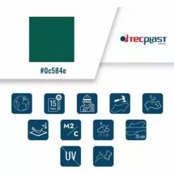 TECPLAST Bâche Tunnel Agricole 2x3 M Ignifugée M2 680TU2 Verte - Qualité 15 Ans - Bâche étanche Anti-Chaleur - Made In France - Verte -Serre de jardin Boutique 23711512 3