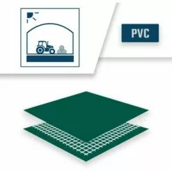 TECPLAST Bâche Tunnel Agricole 2x3 M Ignifugée M2 680TU2 Verte - Qualité 15 Ans - Bâche étanche Anti-Chaleur - Made In France - Verte -Serre de jardin Boutique 23711512 4