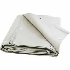 TECPLAST Bâche Tunnel Agricole 2x3 M Ignifugée M2 680TU2 Blanche - Qualité 15 Ans - Bâche étanche Anti-Chaleur - Made In France - Blanche