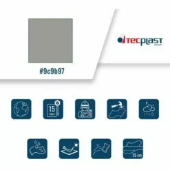 TECPLAST Bâche Tunnel Agricole 3x5 M 900TU Grise - Qualité 15 Ans - Bâche étanche Pour Tunnel De Stockage - Made In France - Grise -Serre de jardin Boutique 23711538 3