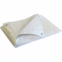 TECPLAST Bâche De Protection Agricole 170 G/m² - 2 X 3 M - Bache Transparente Armée - Serre Tunnel - Petite Serre De Jardin - Transparente Armée