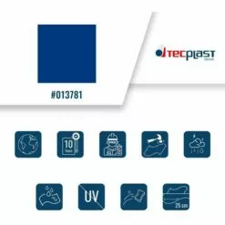 TECPLAST Bâche Agricole 2x3 M 680AG Bleue - Qualité 10 Ans - Bâche De Protection étanche Pour Matériel Agricole - Made In France - Bleue -Serre de jardin Boutique 23711562 3