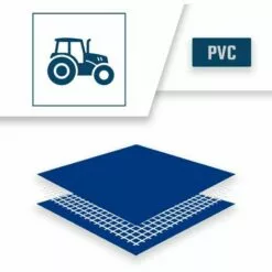 TECPLAST Bâche Agricole 2x3 M 680AG Bleue - Qualité 10 Ans - Bâche De Protection étanche Pour Matériel Agricole - Made In France - Bleue -Serre de jardin Boutique 23711562 4