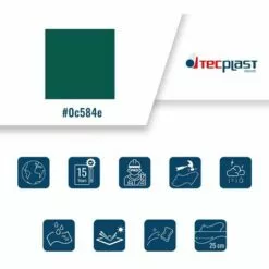 TECPLAST Bâche Agricole 6x8 M 900AG Verte - Qualité 15 Ans - Bâche De Protection étanche Pour Matériel Agricole - Made In France - Verte -Serre de jardin Boutique 23711674 3