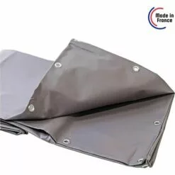 TECPLAST Bâche Agricole 5x6 M 900AG Grise - Qualité 15 Ans - Bâche De Protection étanche Pour Matériel Agricole - Made In France - Grise -Serre de jardin Boutique 23711679 5