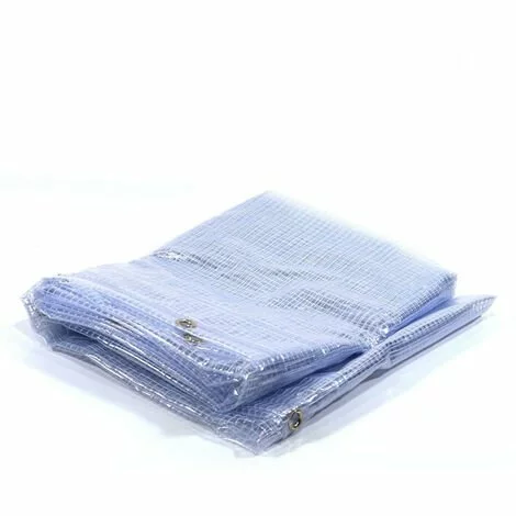 TECPLAST Bache De Protection Agricole 400 G/m² - 3.8 X 4 M - Bache Serre Transparente Armée - Baches Pvc - Bache Imperméable - Transparente Armée 1 TECPLAST Bache De Protection Agricole 400 G/m² - 3.8 X 4 M - Bache Serre Transparente Armée - Baches Pvc - Bache Imperméable - Transparente Armée