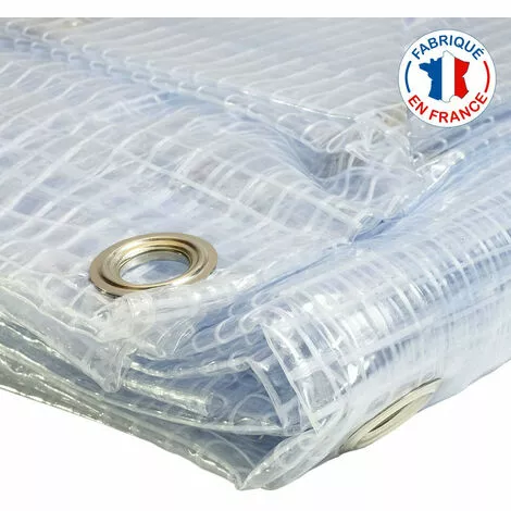 TECPLAST Bache De Protection Agricole 400 G/m² - 3.8 X 4 M - Bache Serre Transparente Armée - Baches Pvc - Bache Imperméable - Transparente Armée 4 TECPLAST Bache De Protection Agricole 400 G/m² - 3.8 X 4 M - Bache Serre Transparente Armée - Baches Pvc - Bache Imperméable - Transparente Armée – Image 4