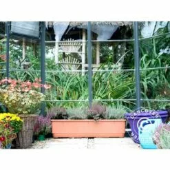 DANCOVER Kiosque De Jardin En Polycarbonate OASIS, Hexagonal 8,6m², 3,16x3,63x2,89m, Anthracite - Anthracite 7 DANCOVER Kiosque De Jardin En Polycarbonate OASIS, Hexagonal 8,6m², 3,16x3,63x2,89m, Anthracite - Anthracite -Serre de jardin Boutique 23771206 3