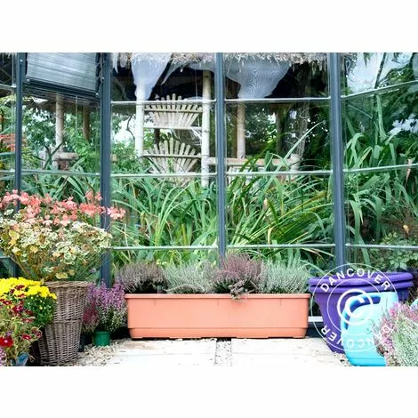 DANCOVER Kiosque De Jardin En Polycarbonate OASIS, Hexagonal 8,6m², 3,16x3,63x2,89m, Anthracite - Anthracite 3 DANCOVER Kiosque De Jardin En Polycarbonate OASIS, Hexagonal 8,6m², 3,16x3,63x2,89m, Anthracite - Anthracite – Image 3